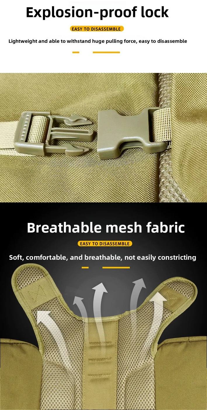 Cross-Border Bestseller Outdoor Tactical Nylon Dog Harness product detail 1