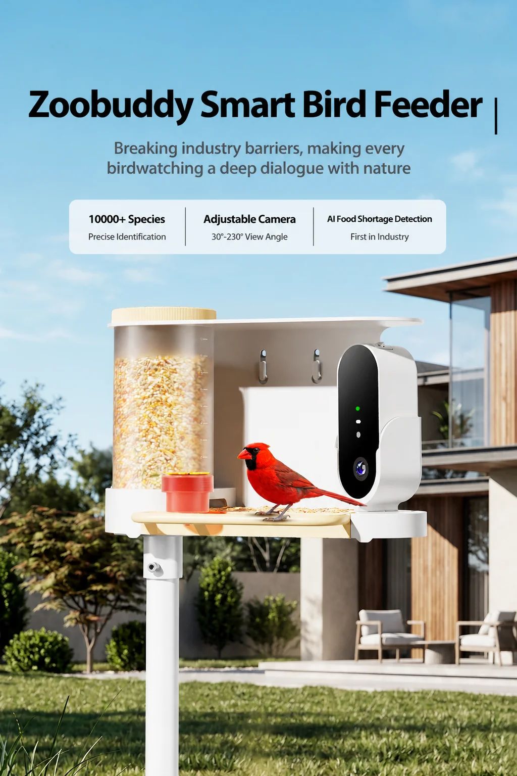 Cross-border Smart Bird Feeder Camera AI-powered Bird product detail 1