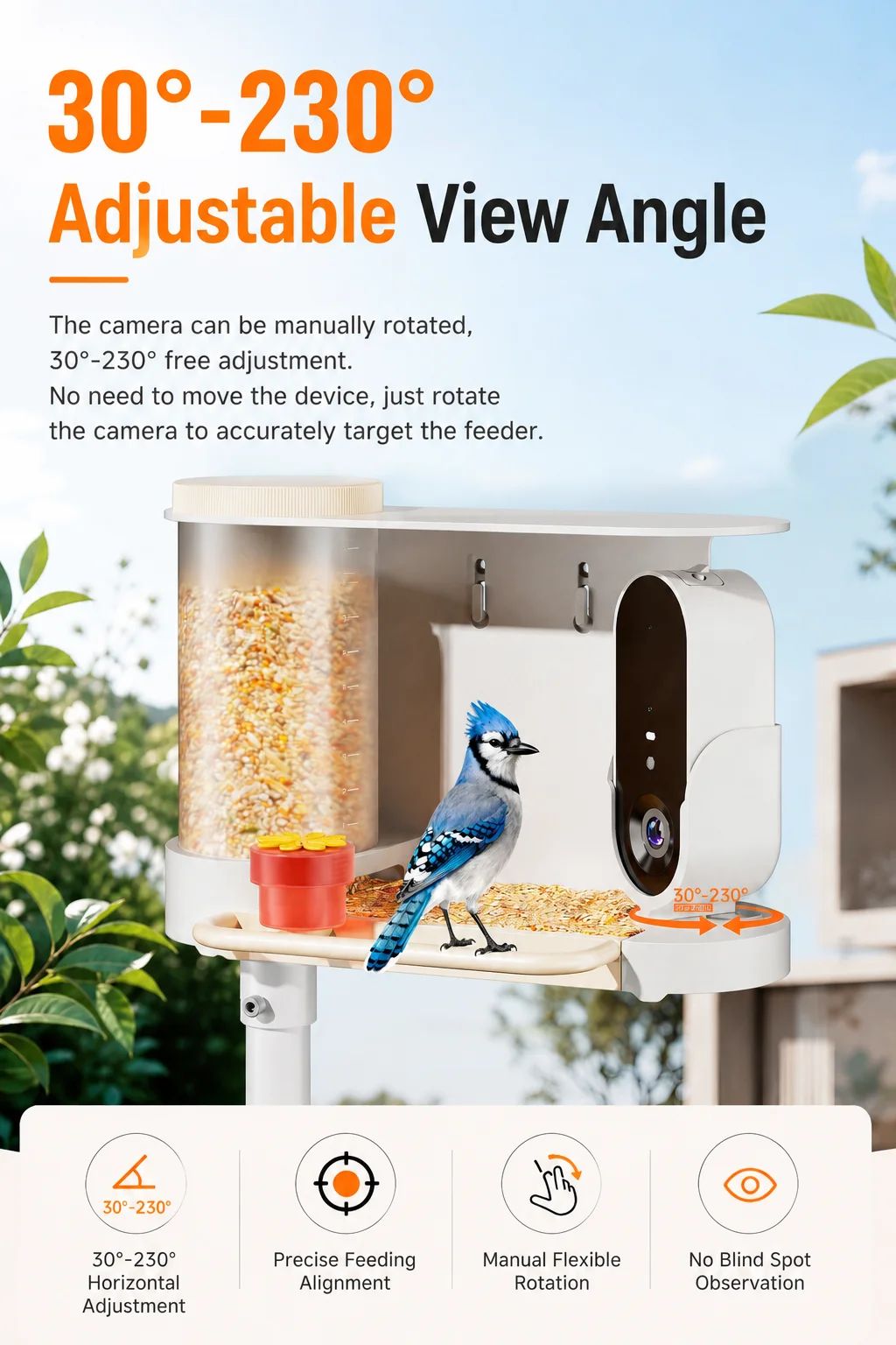 Cross-border Smart Bird Feeder Camera AI-powered Bird product detail 2