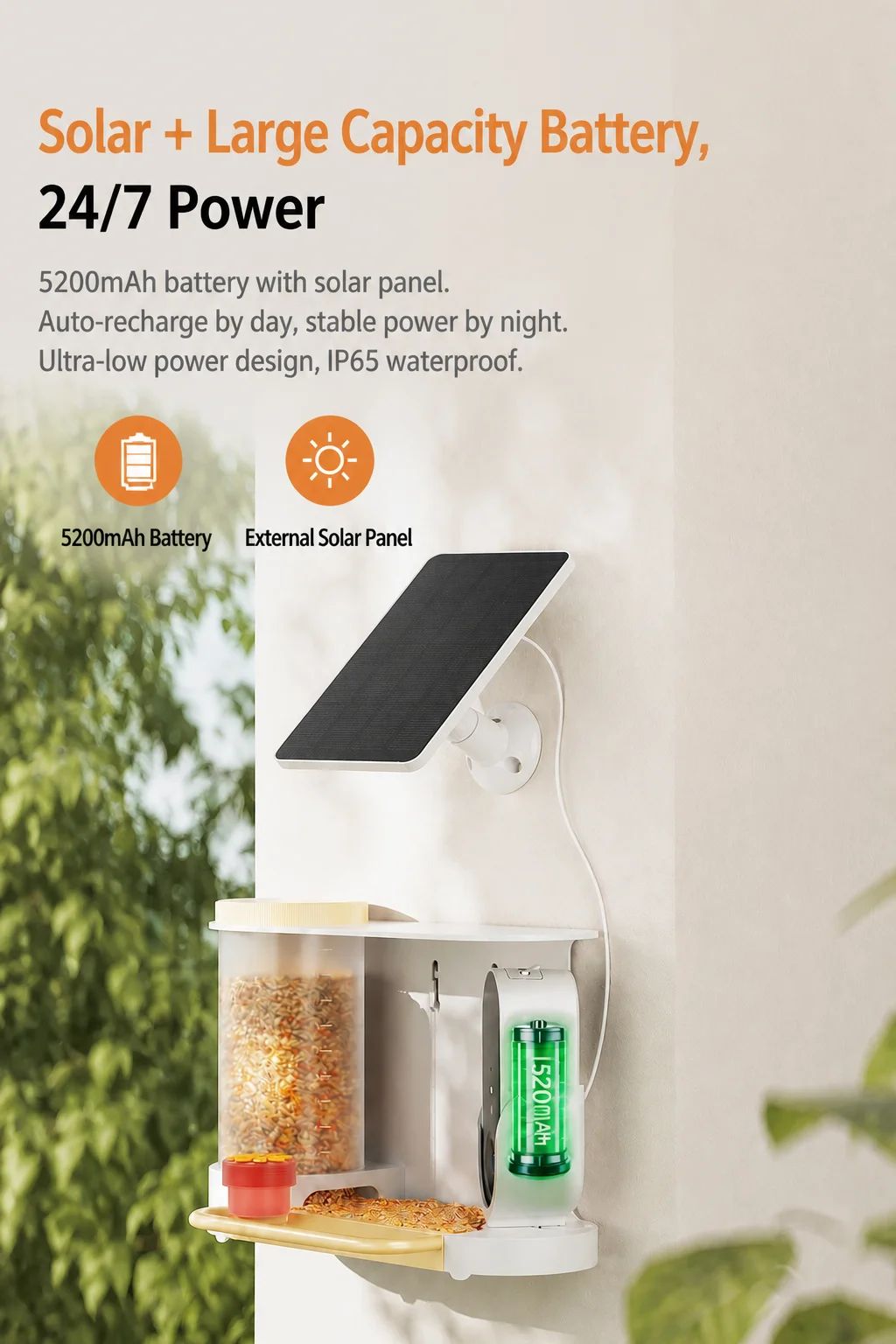 Cross-border Smart Bird Feeder Camera AI-powered Bird product detail 4