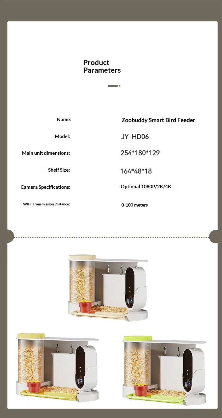 Cross-border Smart Bird Feeder Camera AI-powered Bird product detail 12