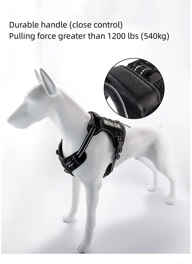 Custom Reflective Heavy Duty No Pull Adjustable Tactical product detail 5