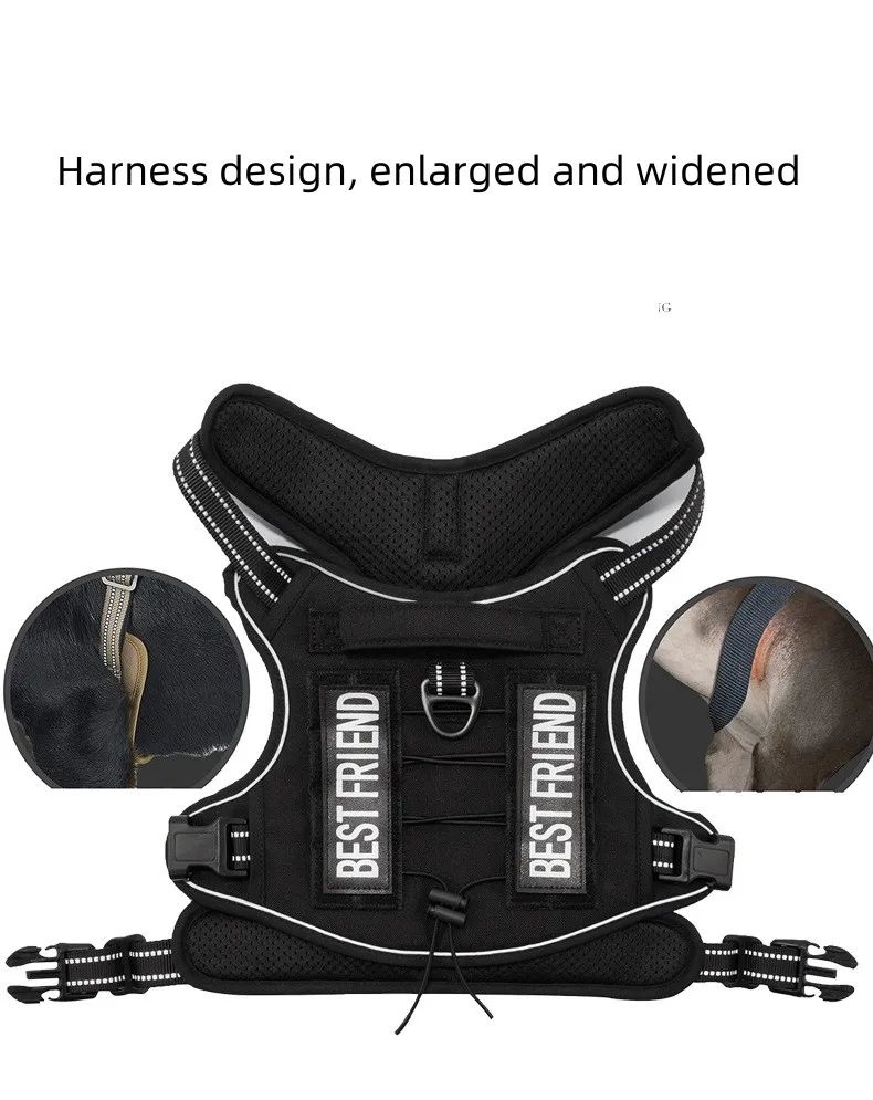 Custom Reflective Heavy Duty No Pull Adjustable Tactical product detail 10