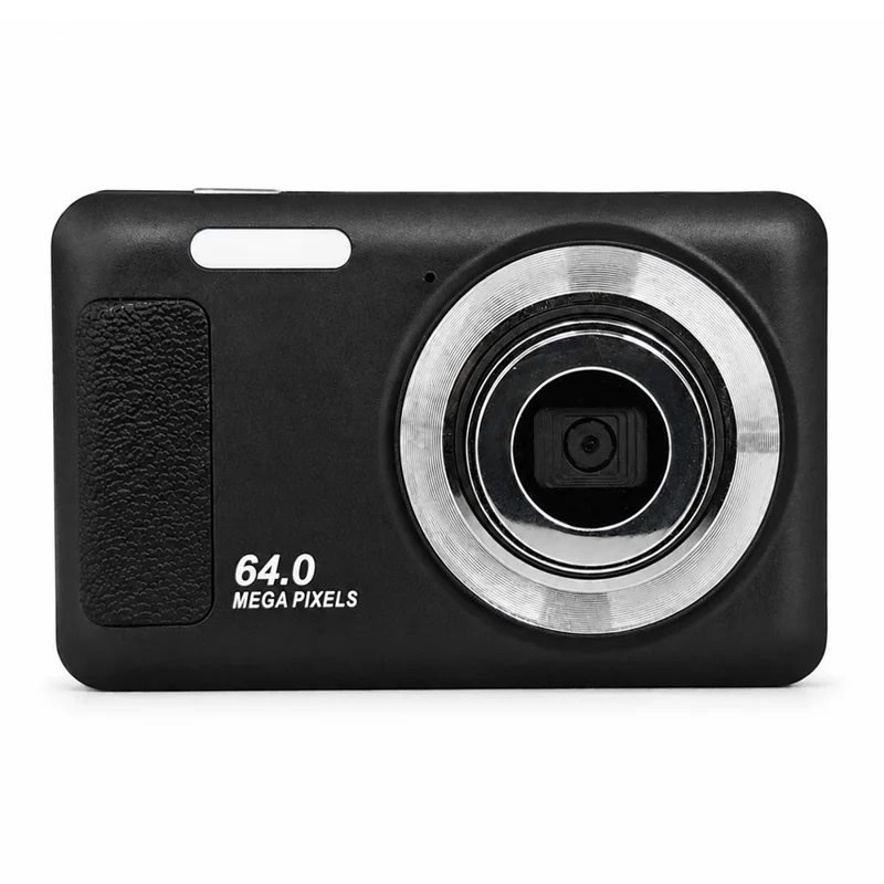 dc02-64mp-4k-ccd-digital-camera-2-8-inch-lcd-screen-16x-digital-zoom-for-travel-vlog-black-for-travel-family-moments-and-everyday-photography-main Digital Camera main product image
