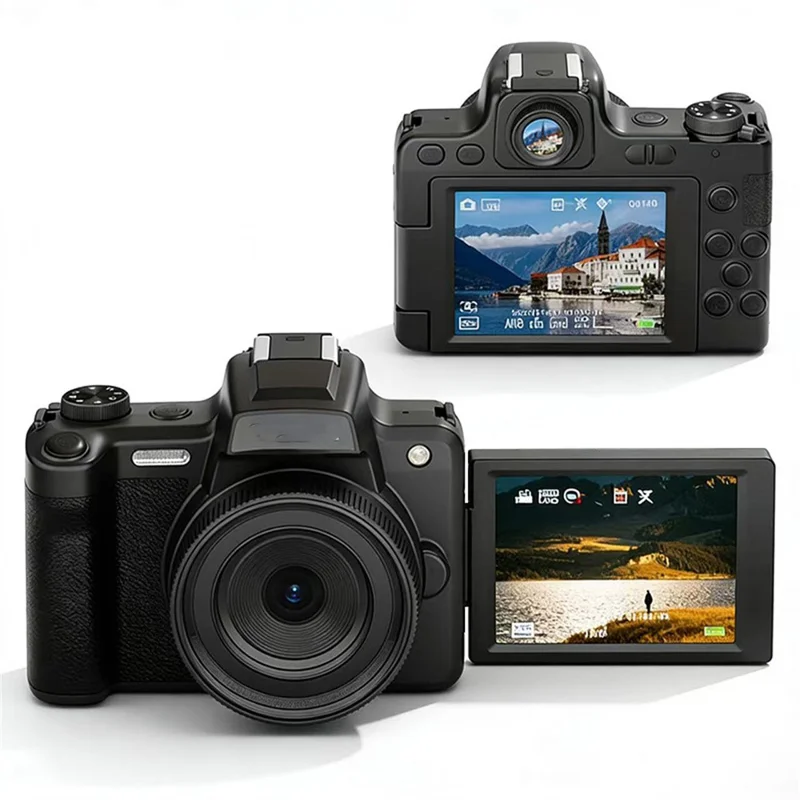 dc101-2-8-inch-180-degree-flip-screen-micro-dslr-camera-ccd-28x-digital-zoom-68mp-4k-video-recorder-digital-camera-for-travel-and-everyday-photography-main Digital Camera main product image