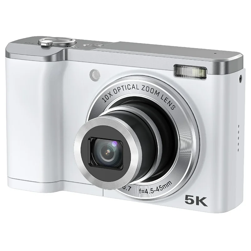 dc305x-digital-camera-5x-optical-zoom-anti-shake-hd-dual-lens-5k-video-recorder-with-32gb-card-white-eu-plug-for-travel-and-everyday-photography-main Digital Camera main product image