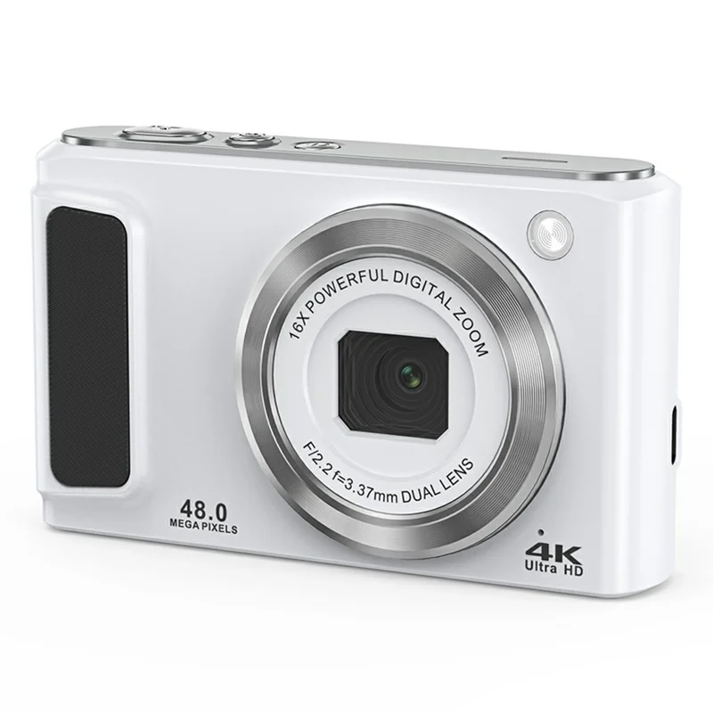 dc308-for-students-2-8-inch-ips-screen-digital-camera-16x-zoom-4k-hd-dual-lens-camcorder-white-eu-plug-for-travel-and-everyday-photography-main Digital Camera main product image