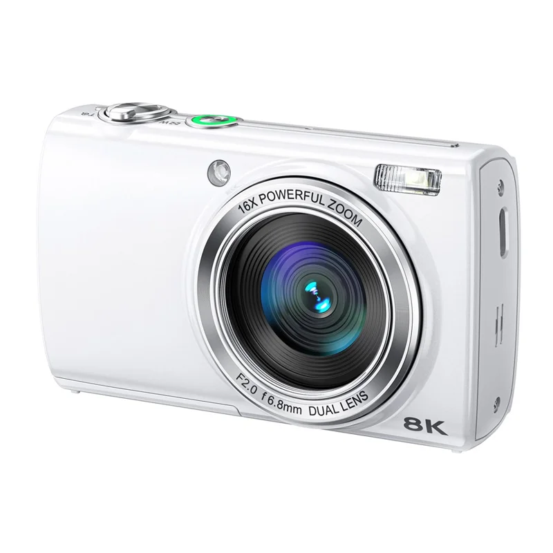 dc418-8k-digital-camera-dual-lens-48mp-16x-zoom-2-8-inch-touchscreen-wifi-photo-video-recorder-white-for-travel-and-everyday-photography-main 8K Digital Camera main product image