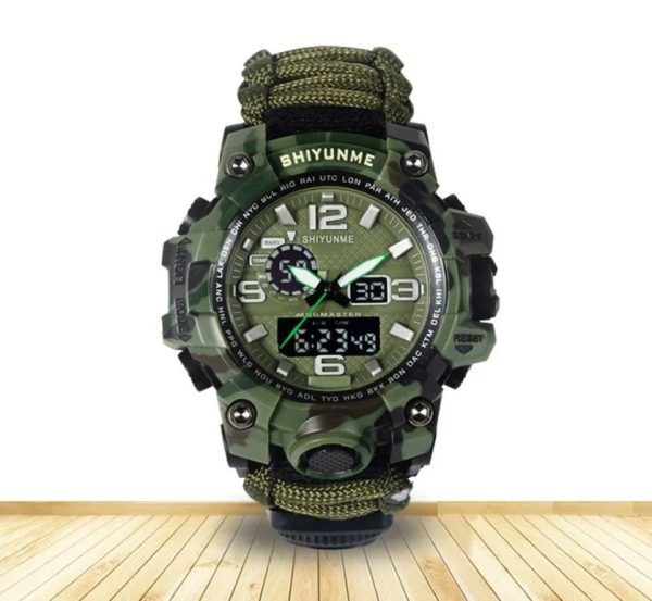 DFS18 Shiyunmei Outdoor Hunting Men Tactical Watches Dual main