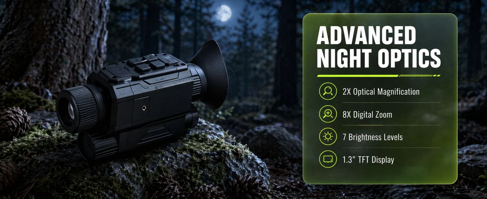 Digital Night Vision Helmet Monocular 2X Optical 8X product detail 3