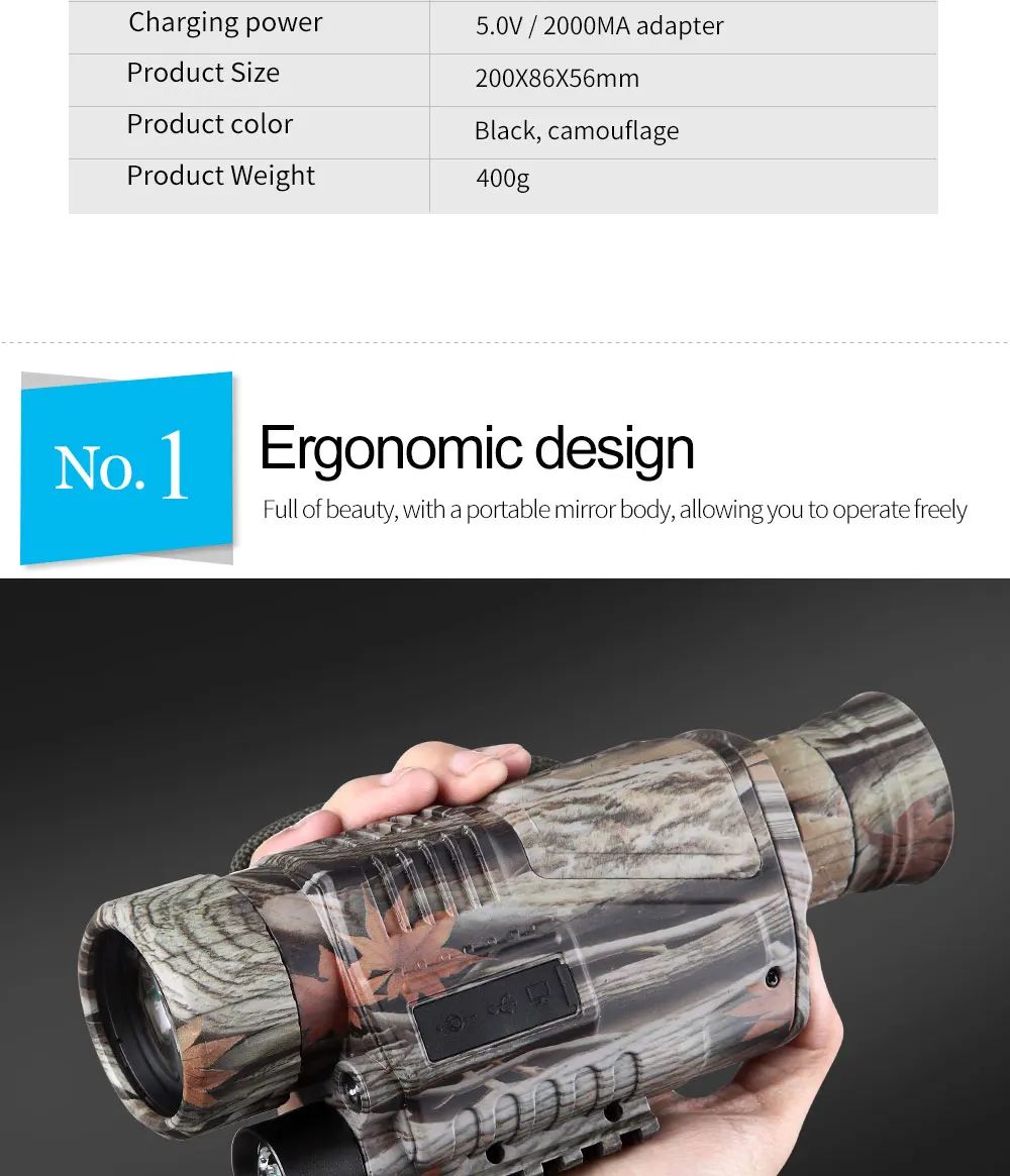 Digital Night Vision Monocular Multi-functional Camera Video product detail 4