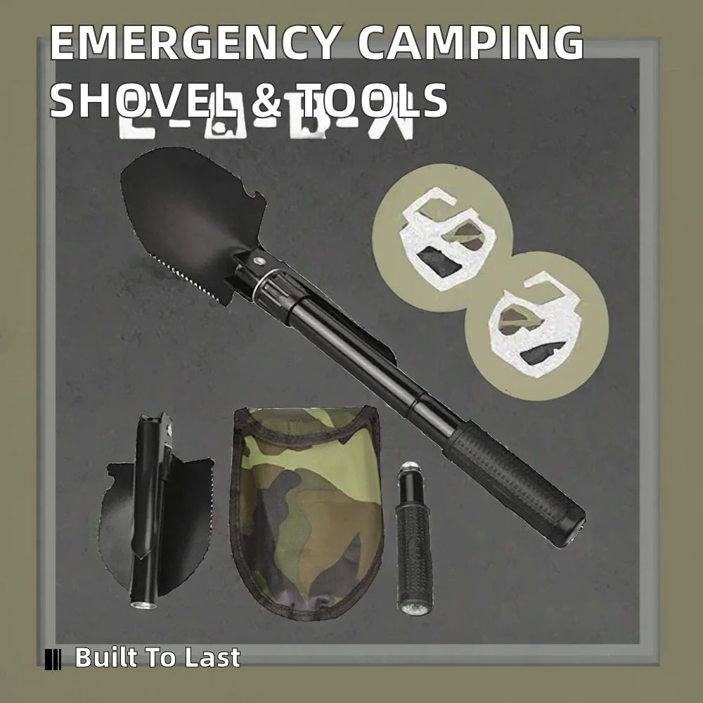 DIY Grade Tactical Emergency Tools Camping Shovel with product detail 7
