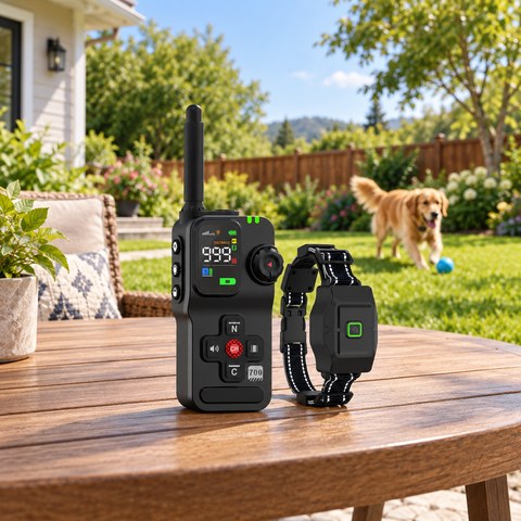 Dog Fence System equipment in a relevant outdoor setting