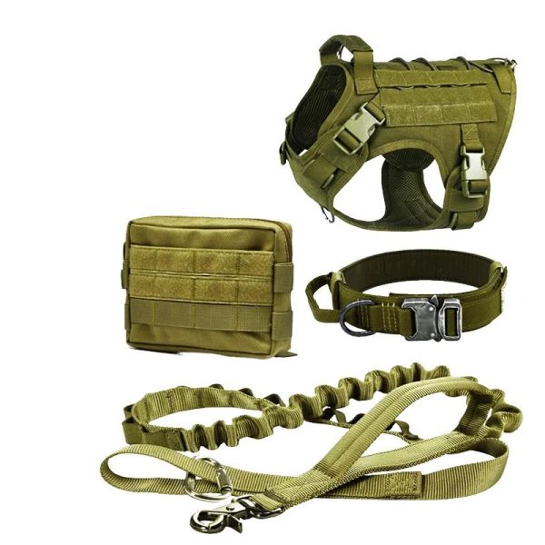 Dog Training Harness High Quality Adjustable Nylon Tactical main