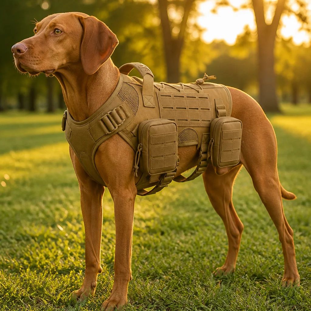 Dog Vest Harness Set with Pouch Accessories Custom product detail 7