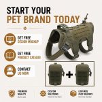 Dog Vest Harness Set with Pouch Accessories Custom gallery 08