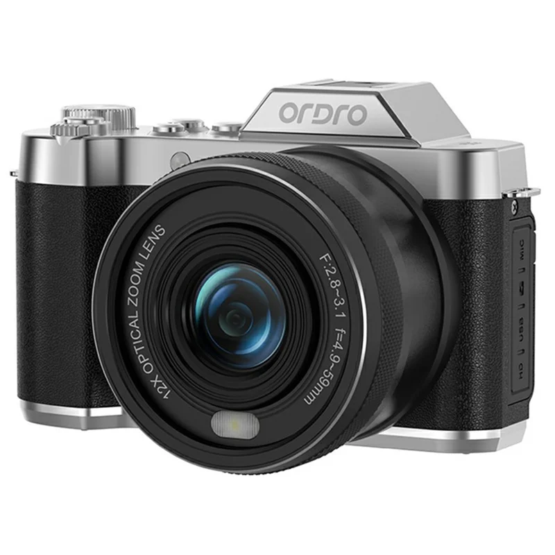 dual-lens-12x-optical-zoom-4k-uhd-64mp-ccd-camcorder-with-2-88-inch-ips-screen-black-for-travel-family-moments-and-everyday-photography-main Camcorder main product image