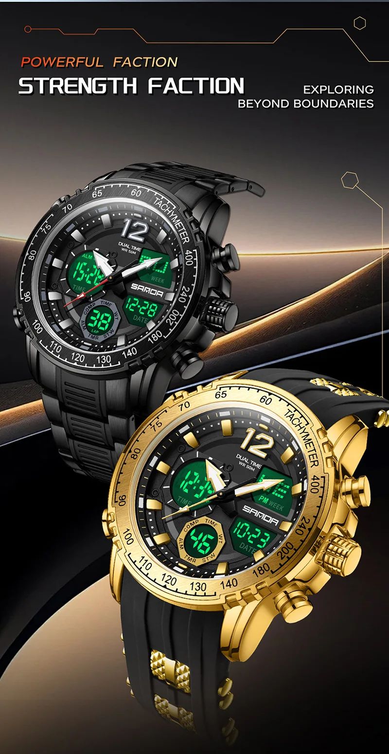 Dual Movement Men's Watches Outdoor Sports Relogio product detail 6