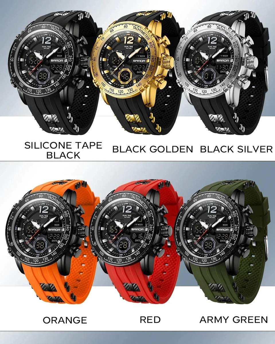 Dual Movement Men's Watches Outdoor Sports Relogio product detail 12