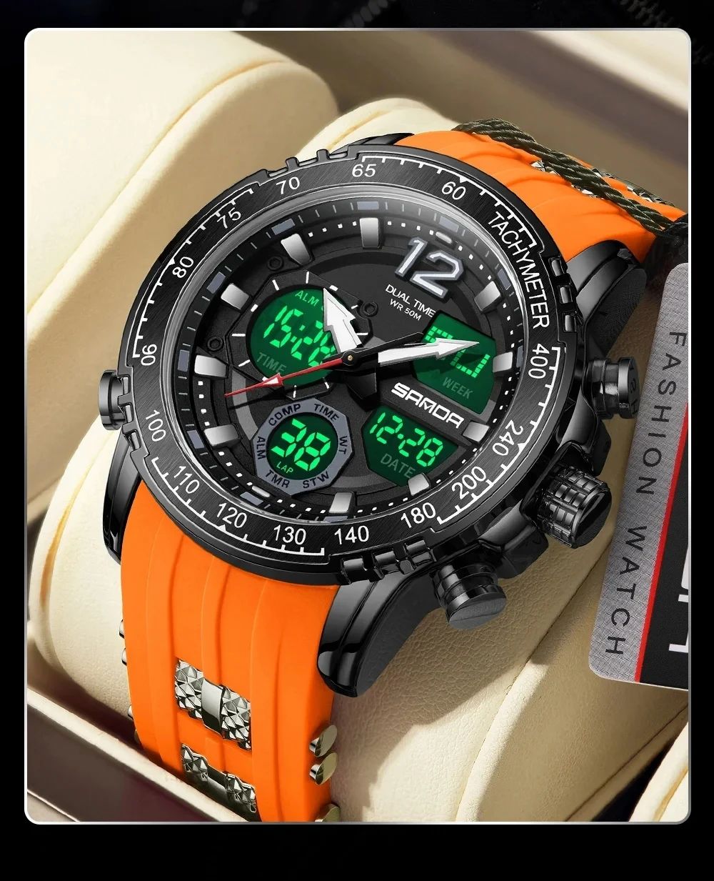 Dual Movement Men's Watches Outdoor Sports Relogio product detail 15