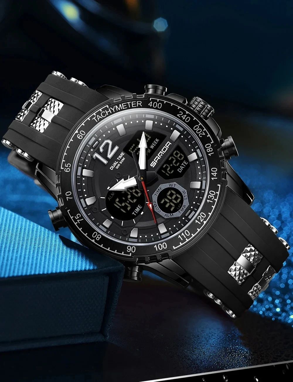 Dual Movement Men's Watches Outdoor Sports Relogio product detail 17