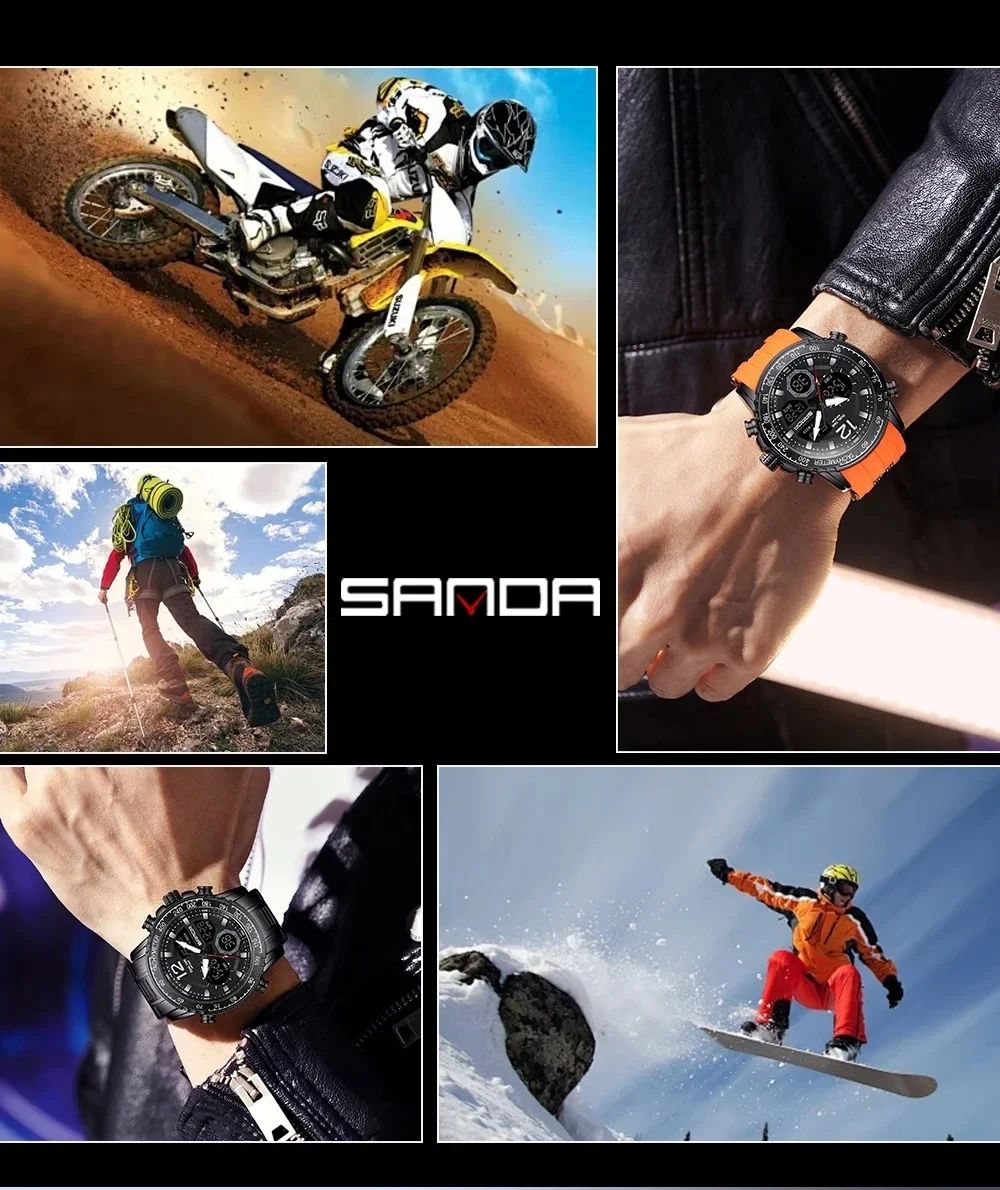 Dual Movement Men's Watches Outdoor Sports Relogio product detail 20