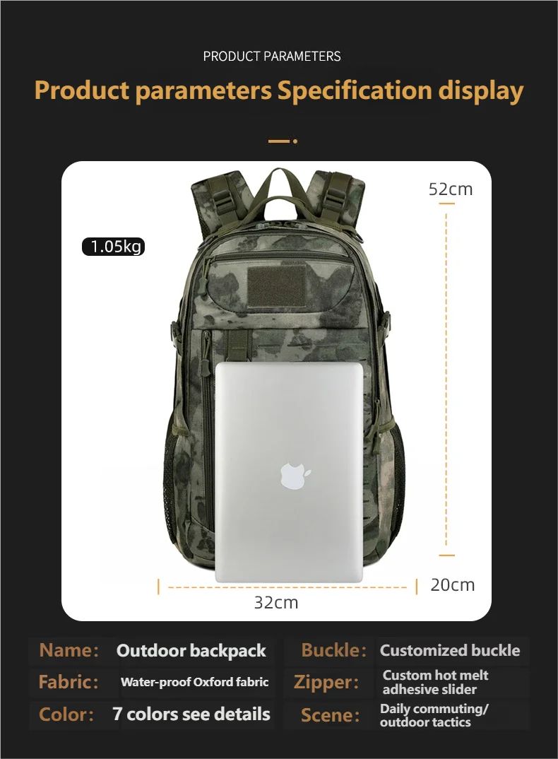 Durable High Quality Outdoor Hiking Backpack Multiple Layers product detail 1