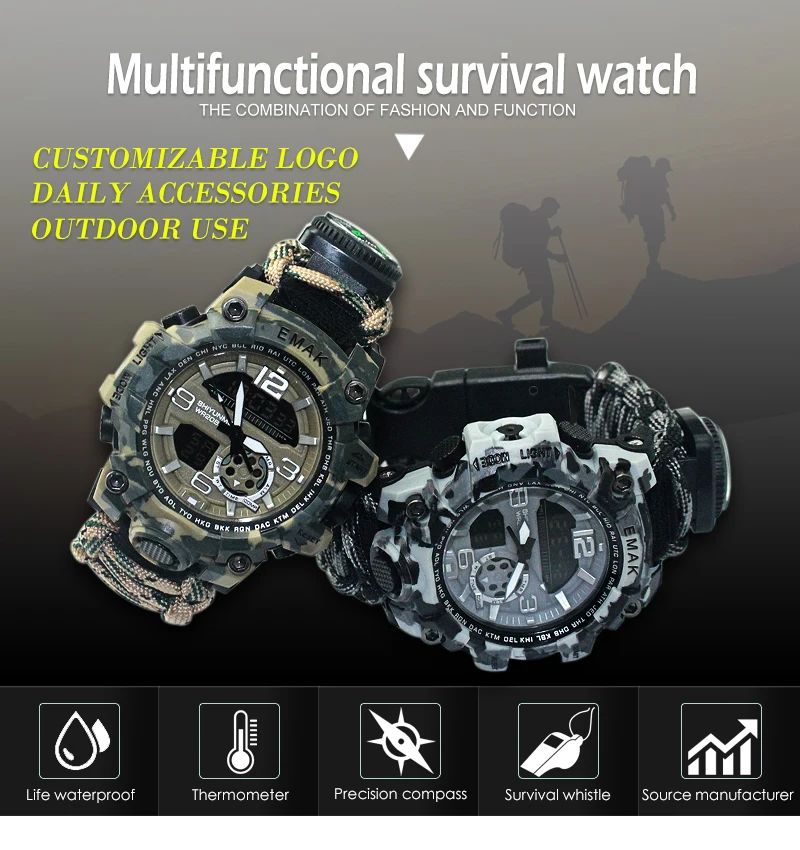 Durable Paracord Outdoor Emergency Gear Multifunctional product detail 1