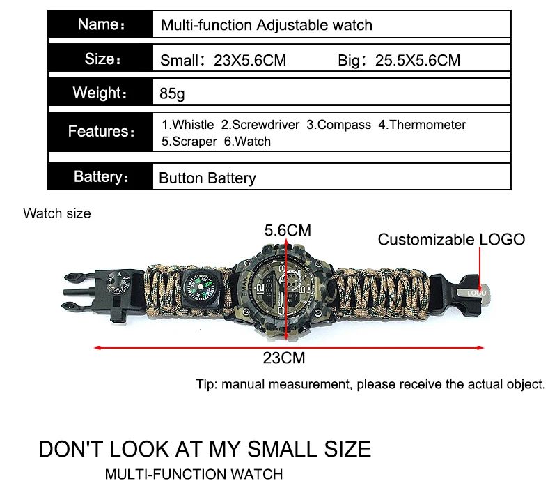 Durable Paracord Outdoor Emergency Gear Multifunctional product detail 3
