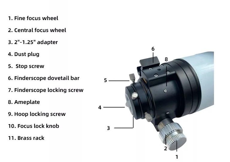 ED85 APO Composite Achromatic Telescope Aluminum 85510 product detail 4
