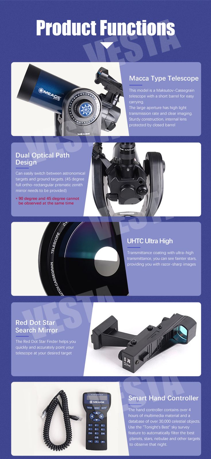 ETX90 Portable Chronometer Astronomical Telescope product detail 6