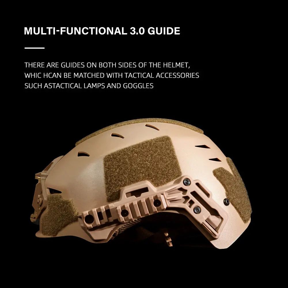 EX 3.0 Rail Lightweight Tactical Helmet ABS Breathable product detail 2