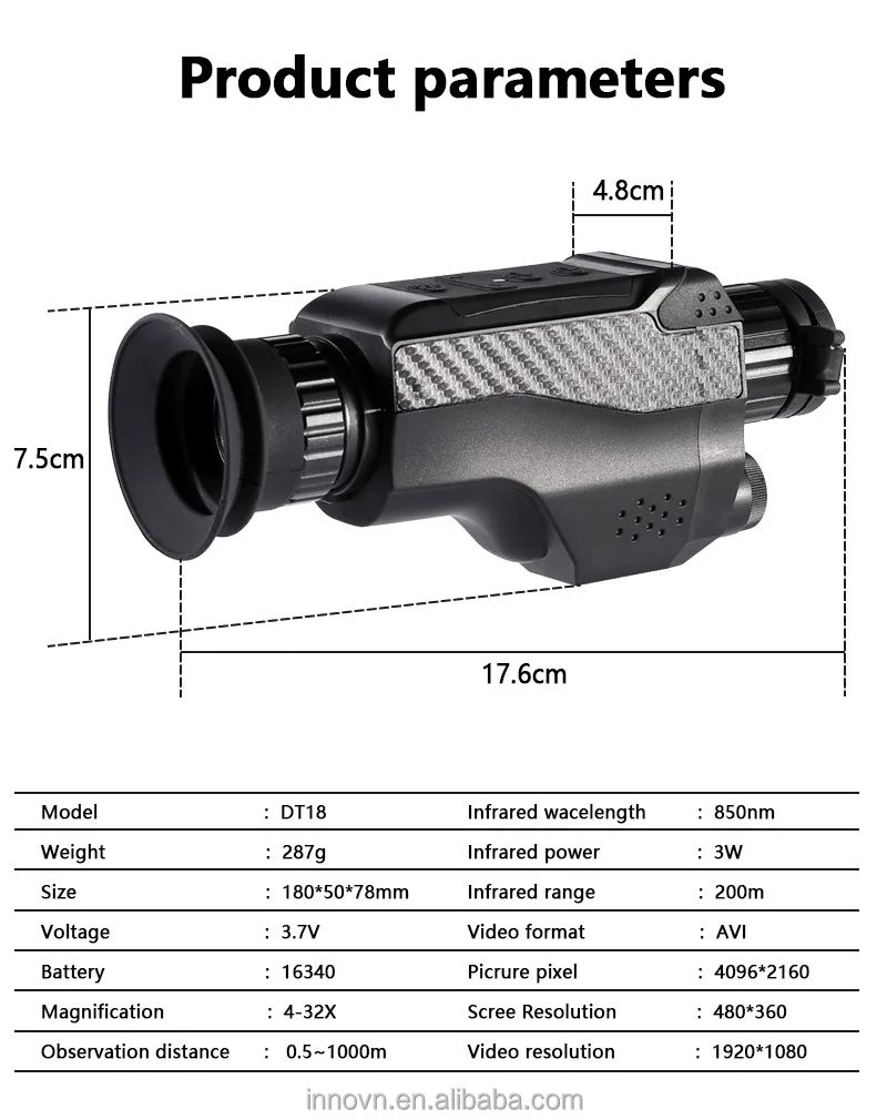Factory Price Hot Selling 1080P DT18 Night Vision product detail 2