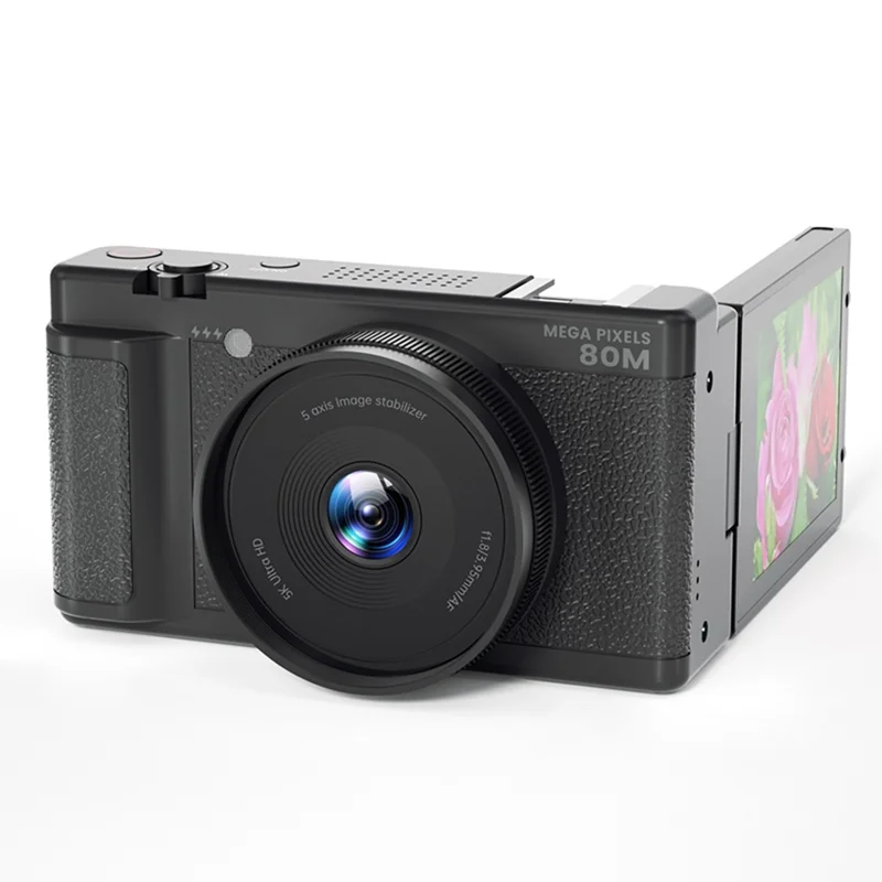 fc003w-2-8-inch-ips-screen-digital-camera-270-degree-flip-camera-5k-hd-video-recording-wifi-version-black-for-travel-and-everyday-photography-main Digital Camera main product image