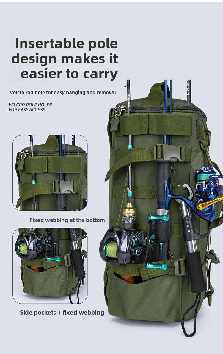 Fishing Bag Large Capacity Dry-Wet Separation Waterproof product detail 7