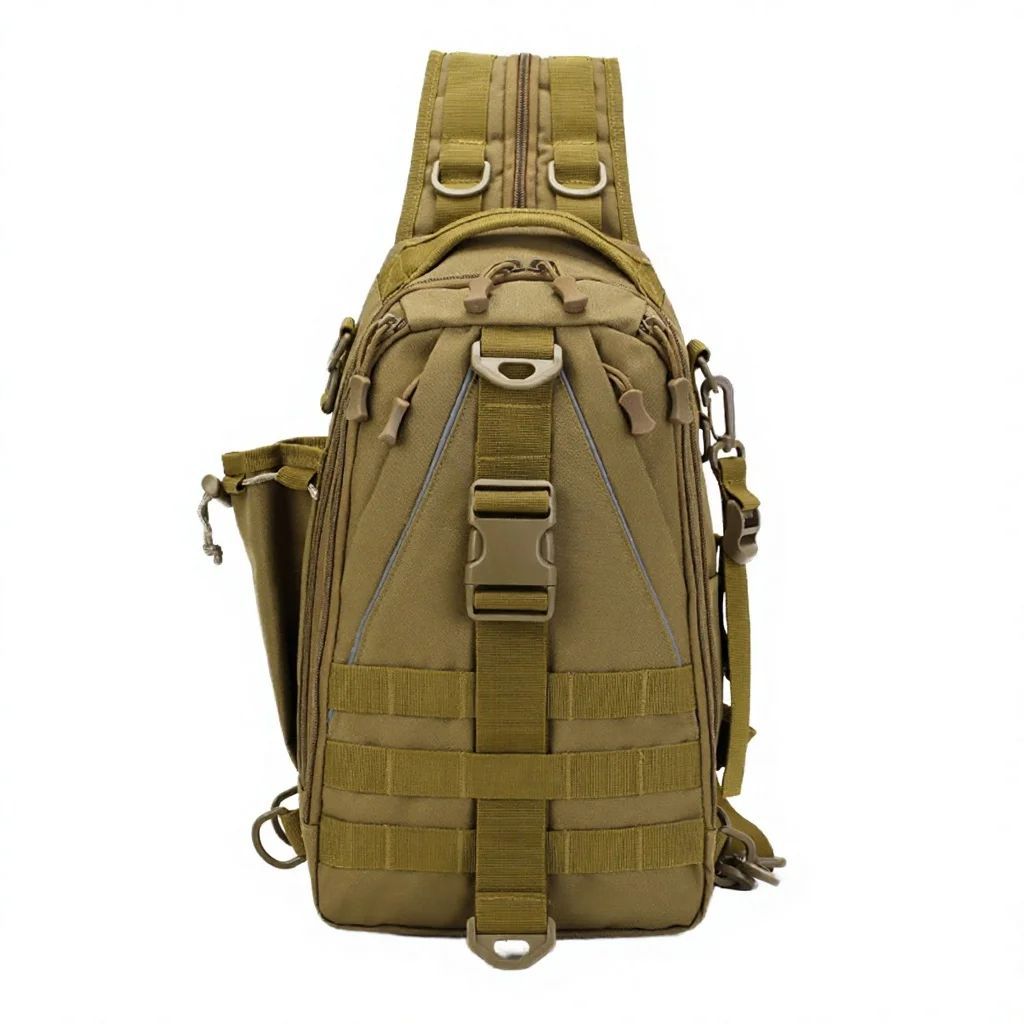 Fishing Camo Tactical Backpack Rod Holder Lightweight product detail 3
