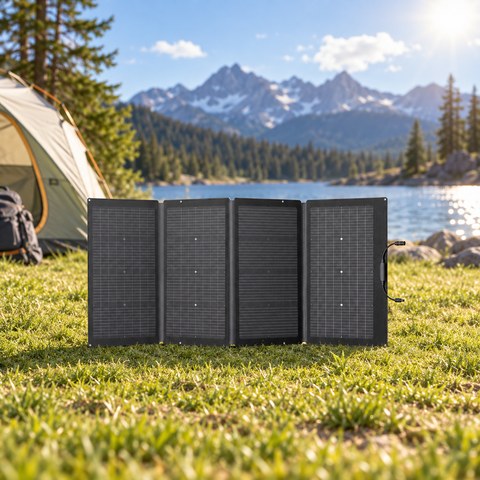 Foldable Solar Panels equipment in a relevant outdoor setting