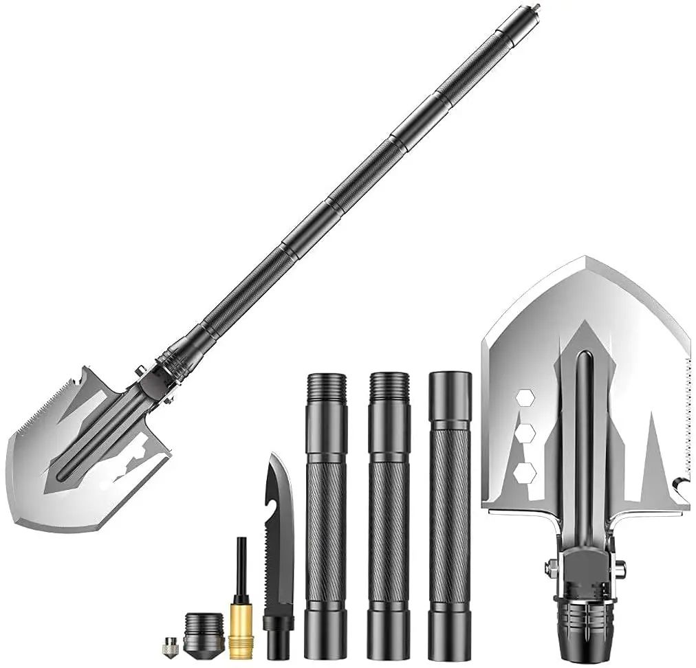 Folding Shovel Hoe Multifunctional 76cm Camping Gear Defense product detail 1