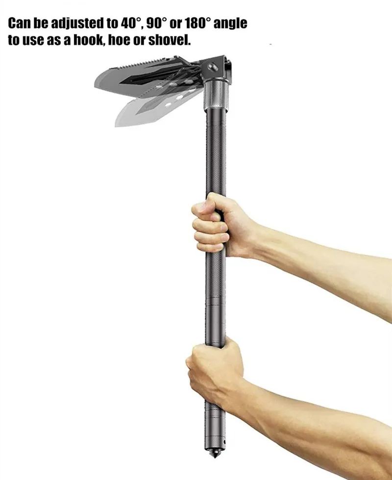 Folding Shovel Hoe Multifunctional 76cm Camping Gear Defense product detail 2