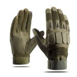 Full Finger Tactical Gloves Olive Green Non-Slip Outdoor main