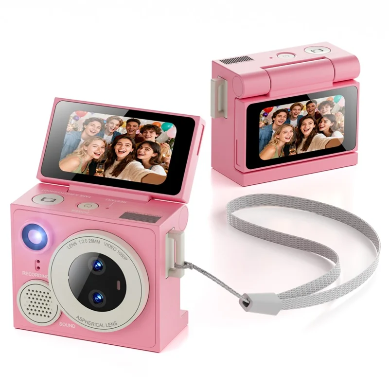 g13-pro-mini-thumb-camera-dual-lens-1080p-hd-flip-screen-portable-digital-camera-with-21-shooting-filters-pink-for-travel-and-everyday-photography-main Digital Camera main product image