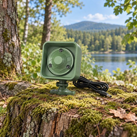 Game Caller Speakers equipment in a relevant outdoor setting