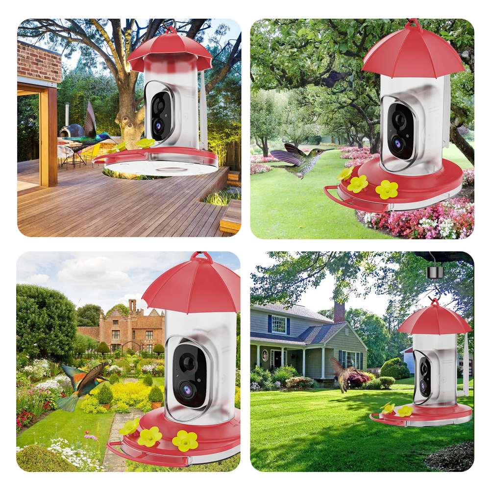 Garden Hummingbird Water Feeder with High Resolution Camera product detail 4