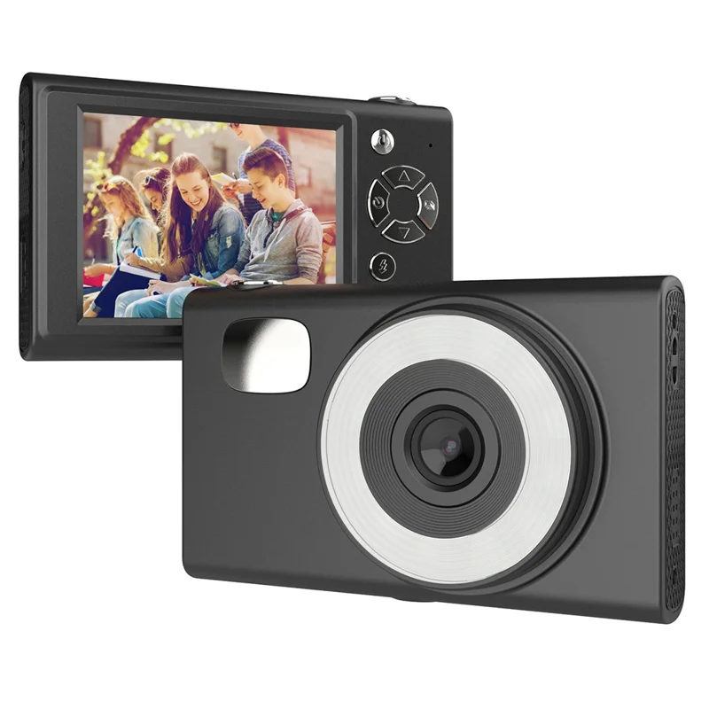 h12-portable-2-8-inch-ips-screen-digital-camera-student-hd-ccd-camera-no-memory-card-black-for-travel-and-everyday-photography-main Digital Camera main product image
