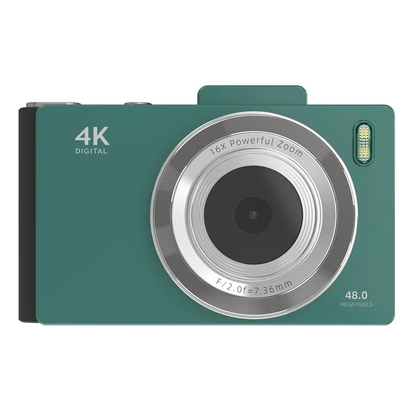 h18-2-8-inch-ips-hd-digital-camera-dual-lens-entry-level-ccd-camera-with-32g-memory-card-card-reader-green-for-travel-and-everyday-photography-main HD Digital Camera main product image