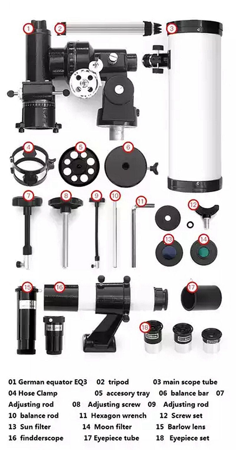 HD High Power Astronomical Telescope Professional Refractor product detail 3