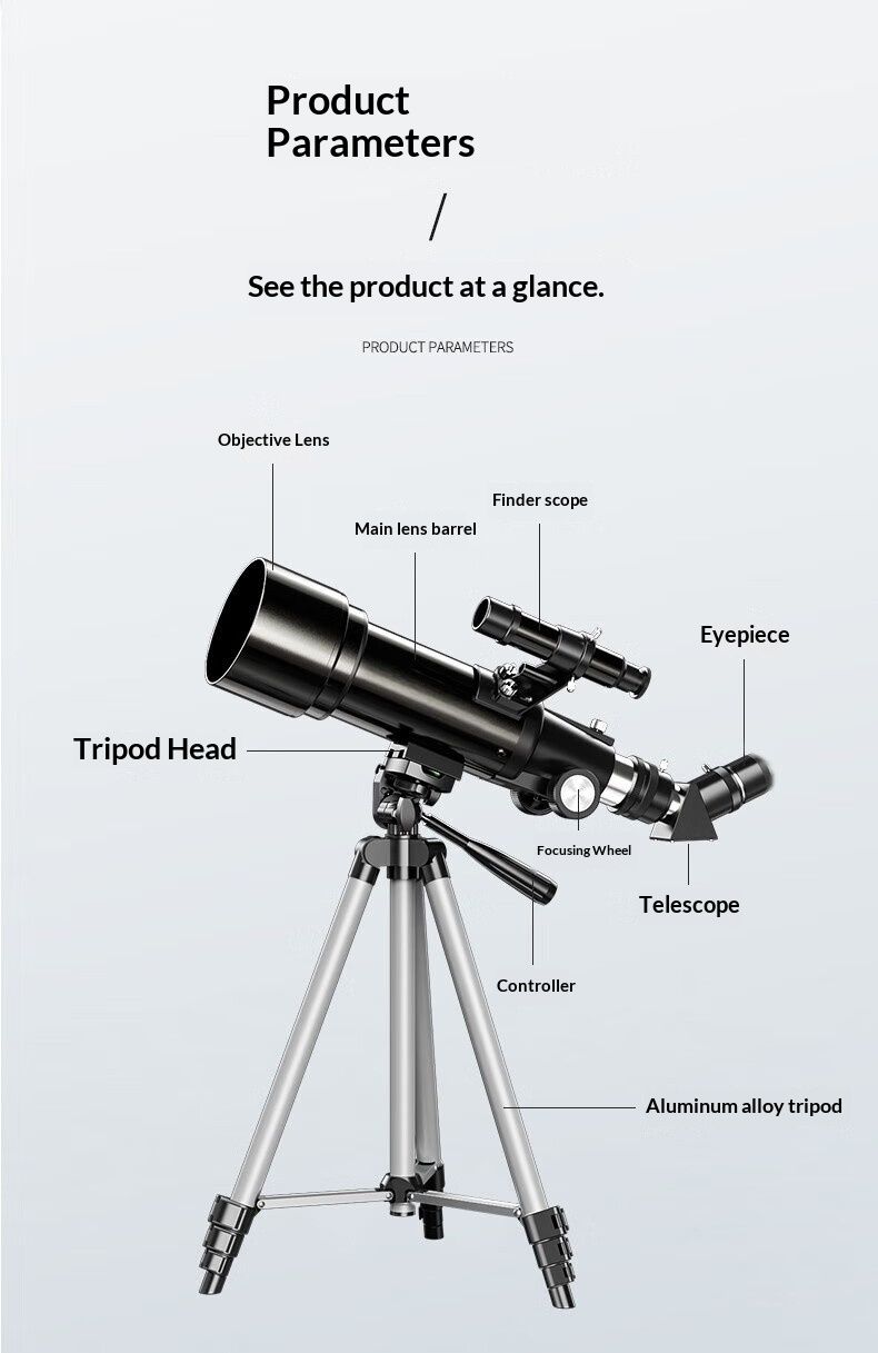 HD High Power Binocular Telescope Waterproof BAK4 Prism product detail 6