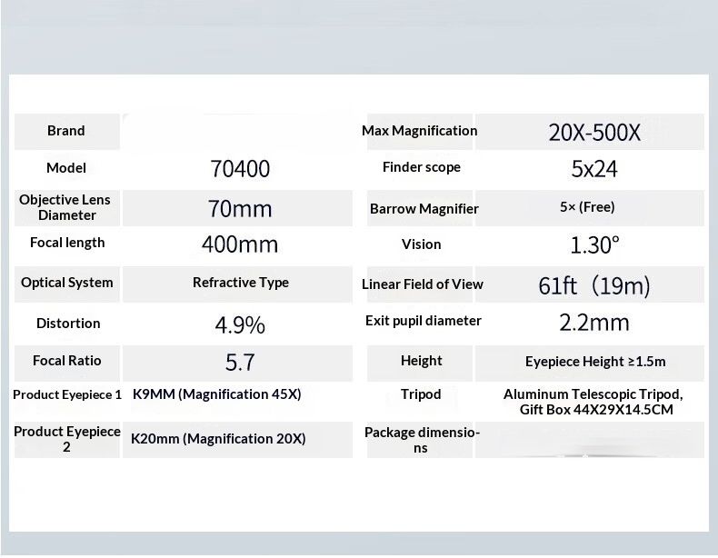 HD High Power Binocular Telescope Waterproof BAK4 Prism product detail 7