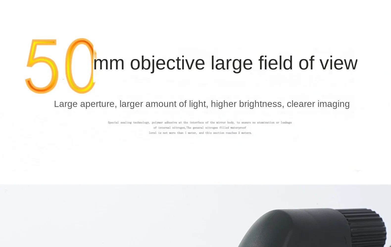 HD Waterproof Anti-Fog Aluminum FMC Lens Coating 10-20x50 product detail 11