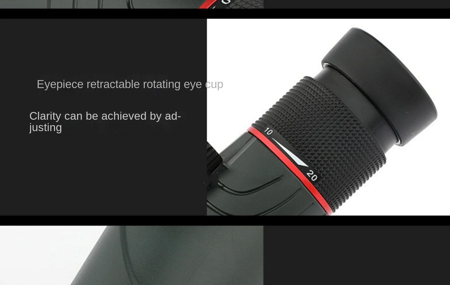 HD Waterproof Anti-Fog Aluminum FMC Lens Coating 10-20x50 product detail 21